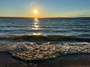 Sunset over Waskesiu Lake